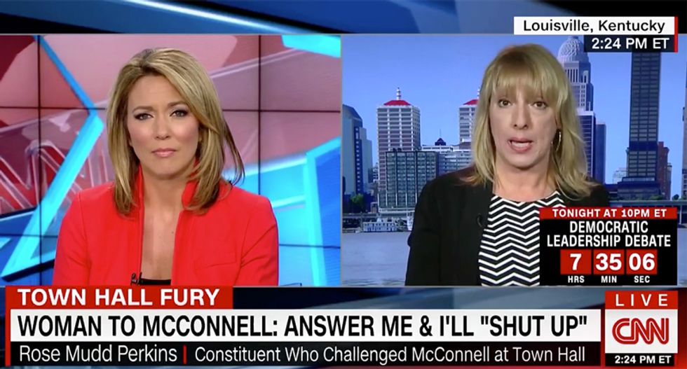 Grandmother who blistered McConnell at town hall booted from second one -- and blasts him on CNN