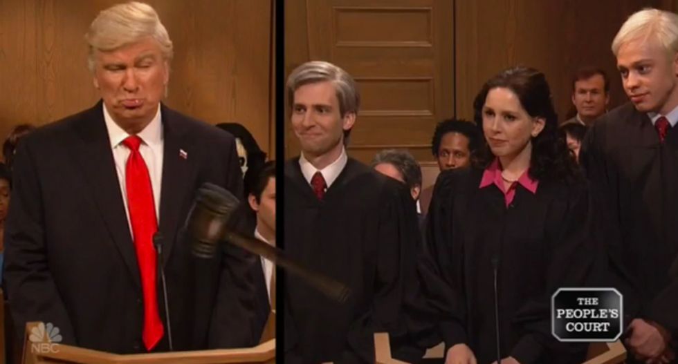 WATCH: Alec Baldwin's Trump takes 9th Circuit justices to People's Court because 'I’m a TV president'