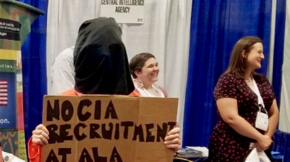 Citing CIA's dark history, librarians protest agency's recruiting at their conference