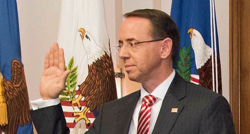 Conservatives draft impeachment articles against deputy AG Rod Rosenstein as a 'last resort'