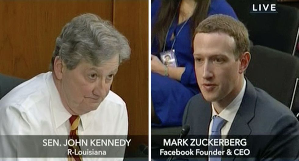 ‘Your user agreement sucks’: GOP senator hilariously lectures Mark Zuckerberg -- and assigns him homework