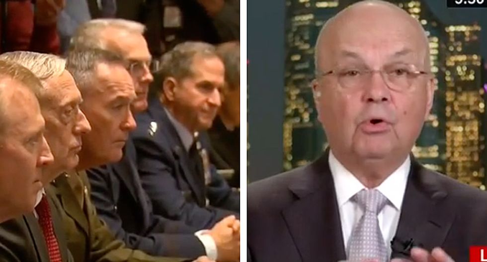 'They wanted to crawl under the table': Gen. Hayden rips Trump for using military leaders as 'political props'