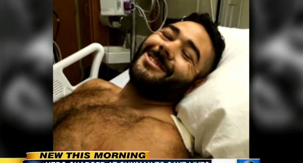 Army veteran Chris Mintz leaves hospital after being hailed as a hero in Oregon college shooting