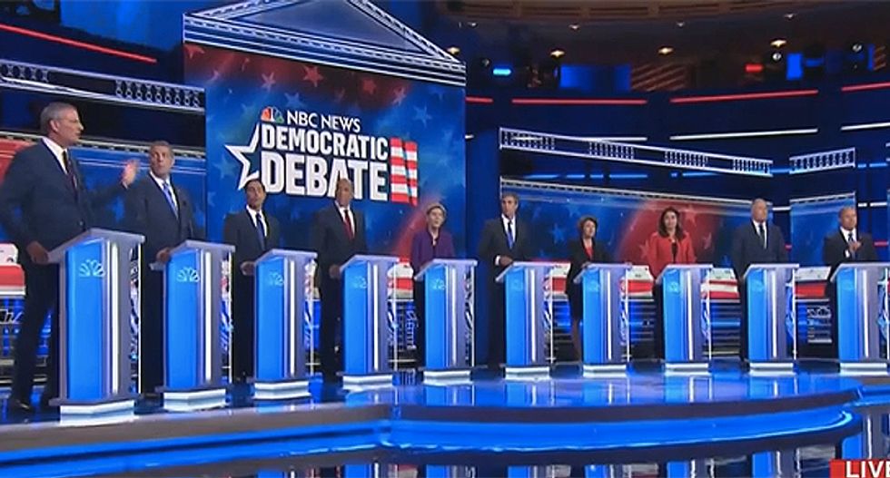 What is Google doing with its search results for Democratic 2020 presidential candidates?