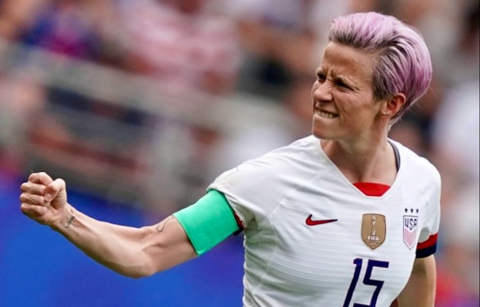 USA's fearless Megan Rapinoe takes on France, and her own president