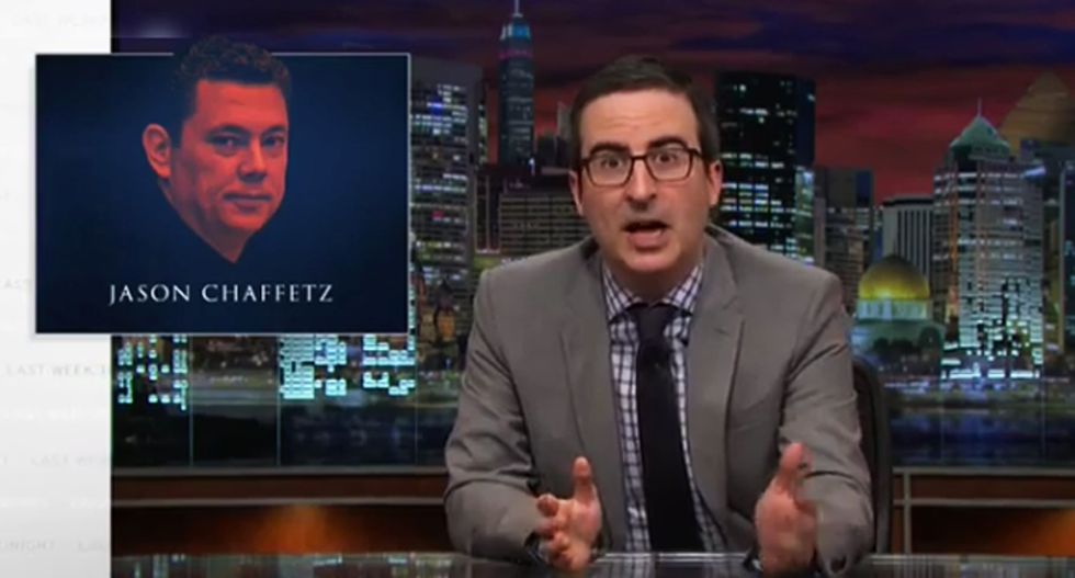 John Oliver mocks Secret Service for trying to embarrass GOPer who's really good at embarrassing himself