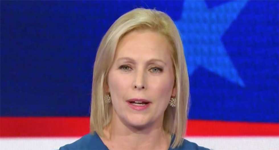 Kirstin Gillibrand shut down by moderator after explaining how corporate ‘greed’ is destroying America