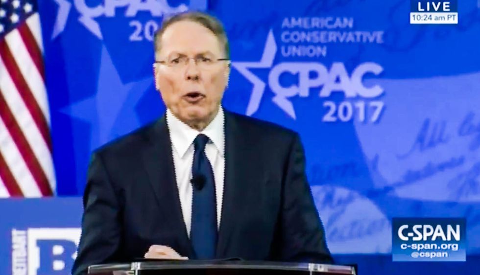 The NRA's chief just unleashed a frightfully bonkers CPAC speech -- here's three of the craziest clips