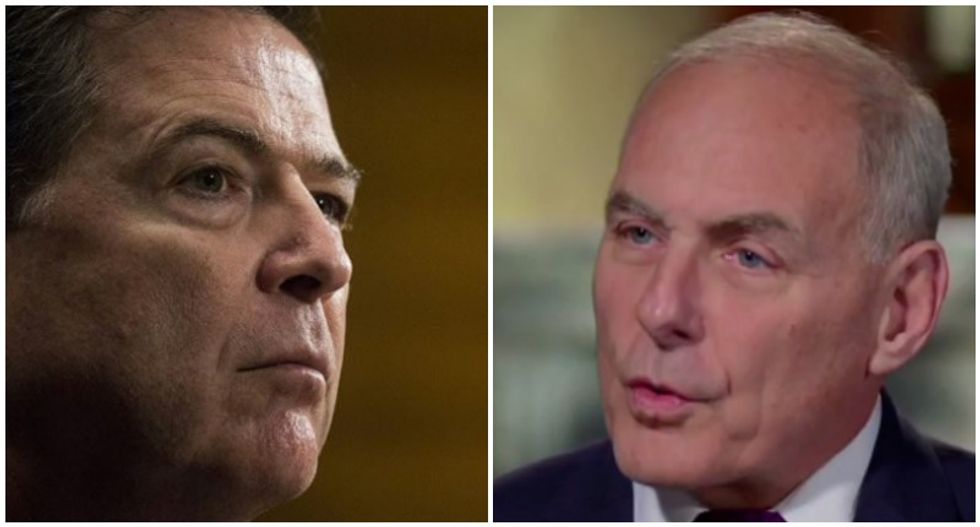 John Kelly called James Comey to trash 'dishonorable' Trump for firing him: book