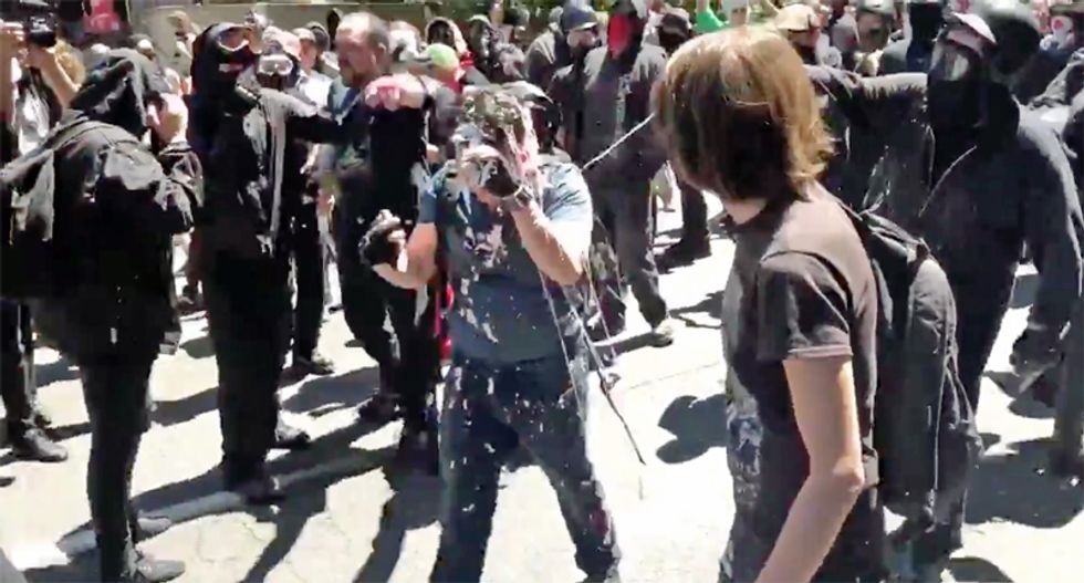 Chaos breaks out in Portland streets as Proud Boys battle with counter-protestors