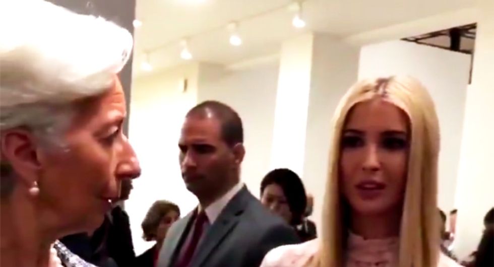 Painful video shows Ivanka Trump attempting to speak with G-20 diplomats and being  ignored