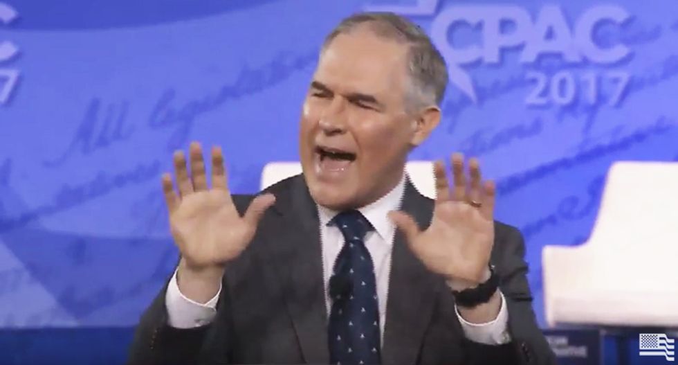 You just paid $14,000 for Trump's EPA chief Scott Pruitt to jet around Oklahoma: report