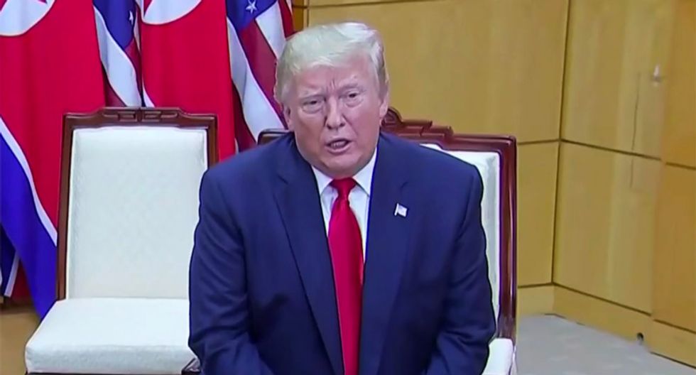 WATCH: Trump attacks US press while heaping praise on North Korean dictator Kim Jong-un
