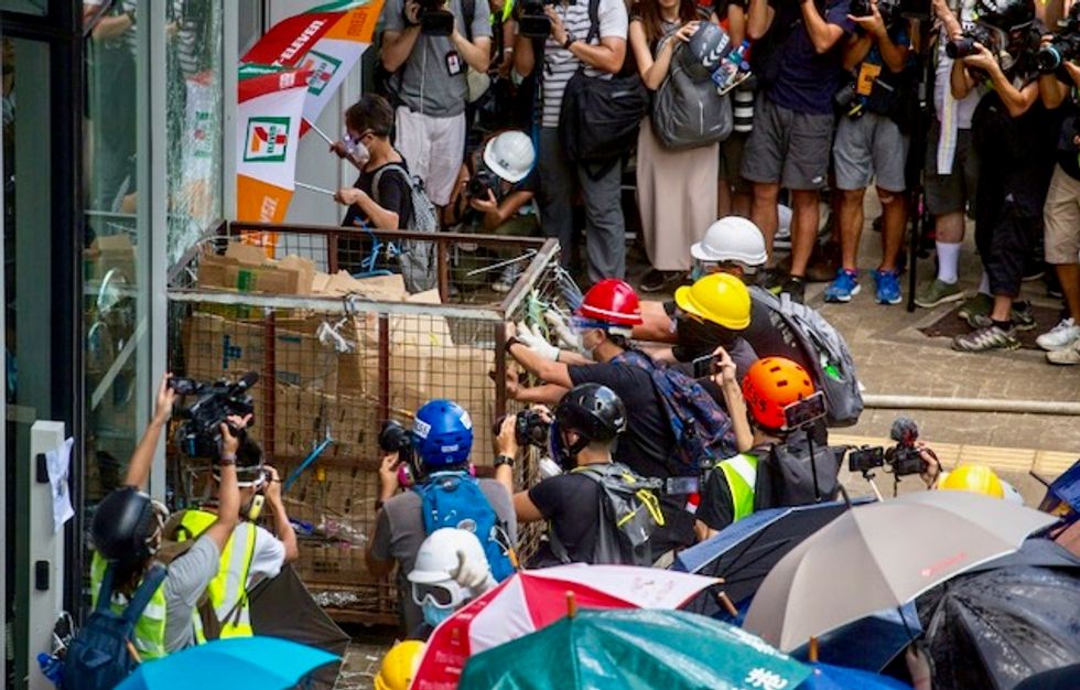 Violent clashes as Hong Kong marks China handover anniversary