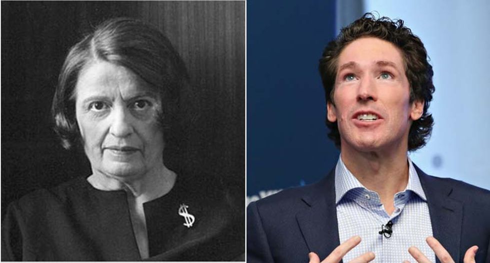 'It's the gospel of Ayn Rand': Son of evangelist eviscerates Joel Osteen's 'prosperity gospel' greed