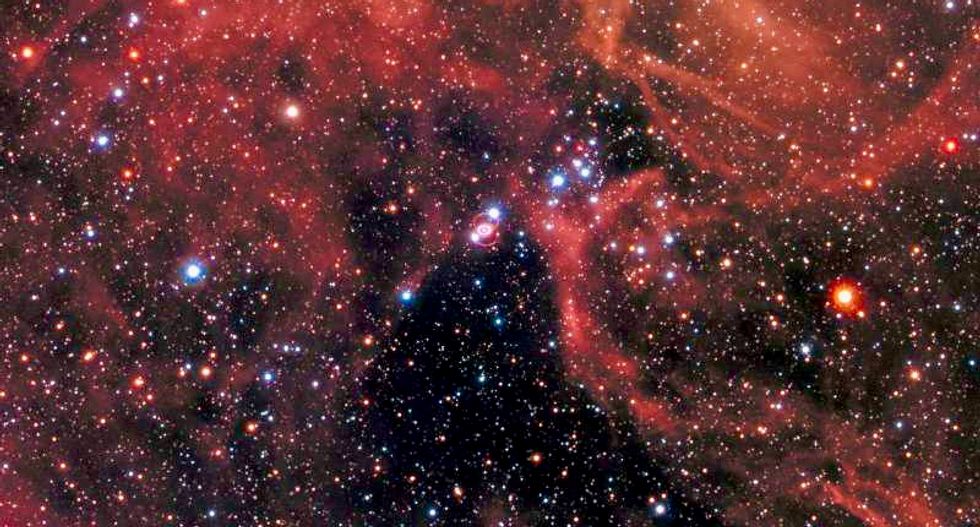 This is the first real photograph of a supermassive black hole