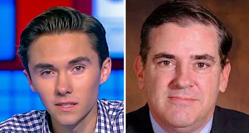 David Hogg smeared as a Nazi brownshirt by Parkland education board member