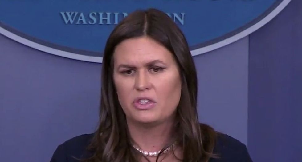 WATCH LIVE: Sarah Huckabee Sanders holds White House briefing after Trump calls for Session to un-recuse himself