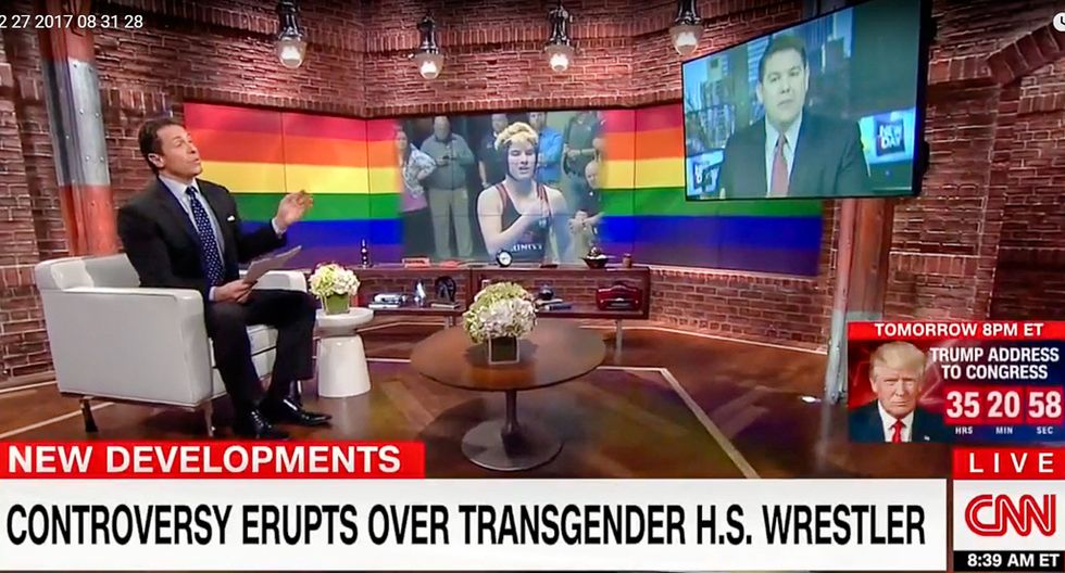 'Intolerance in practice': Chris Cuomo shreds pundit for fear of transgender 'genitals in your face'