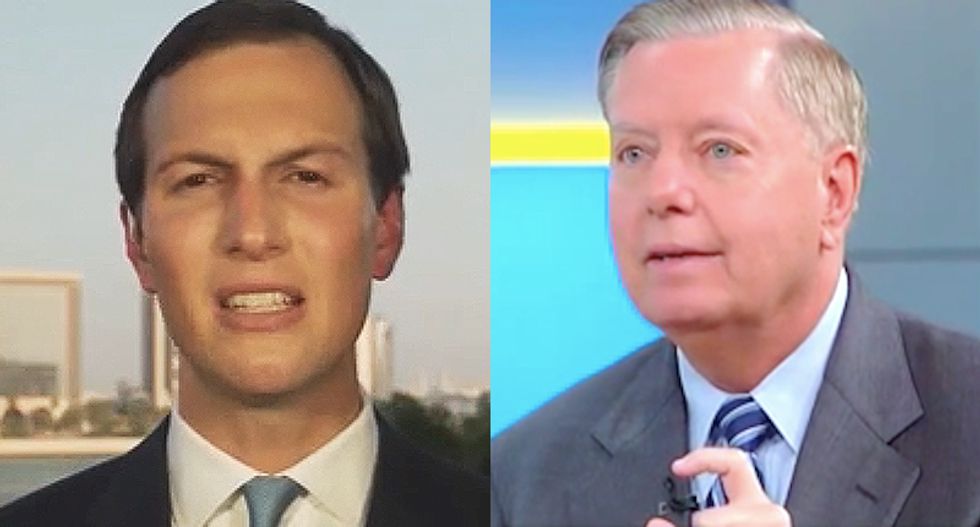 Lindsey Graham and Jared Kushner in a clash over future of Middle East peace