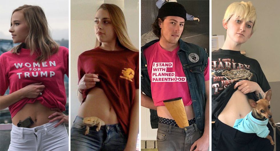 'Women for Trump' student who posted graduation pic with a gun in her pants gets ridiculed with memes