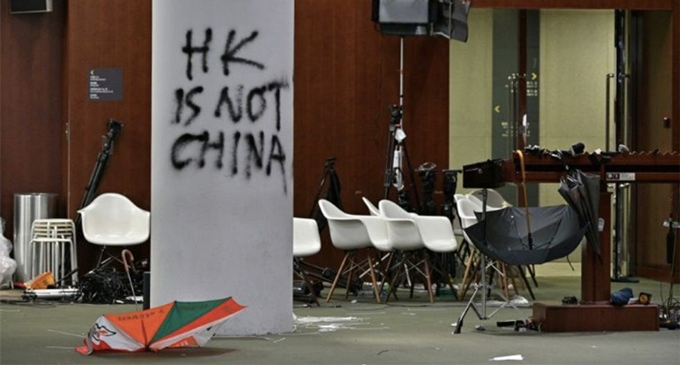 China and Britain unleash a war of words over Hong Kong