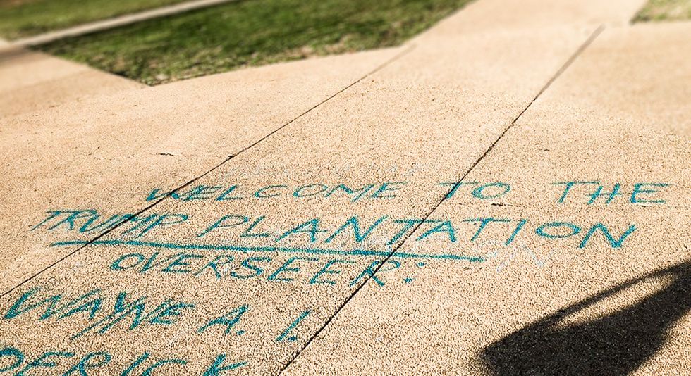 'Welcome to the Trump plantation': Historically black college vandalized after Betsy DeVos gaffe