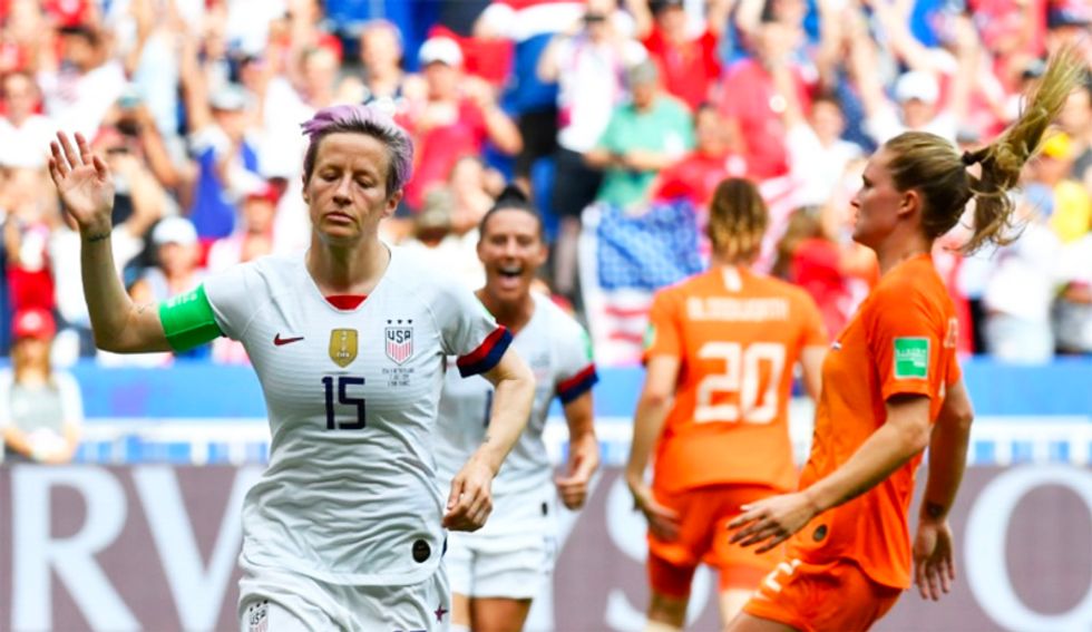 Rapinoe, Lavelle score as USA beat Netherlands to retain World Cup