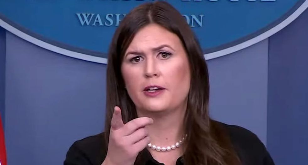 Sanders snaps at reporter over Trump's mental health: 'If he was unfit he probably wouldn't be sitting there'