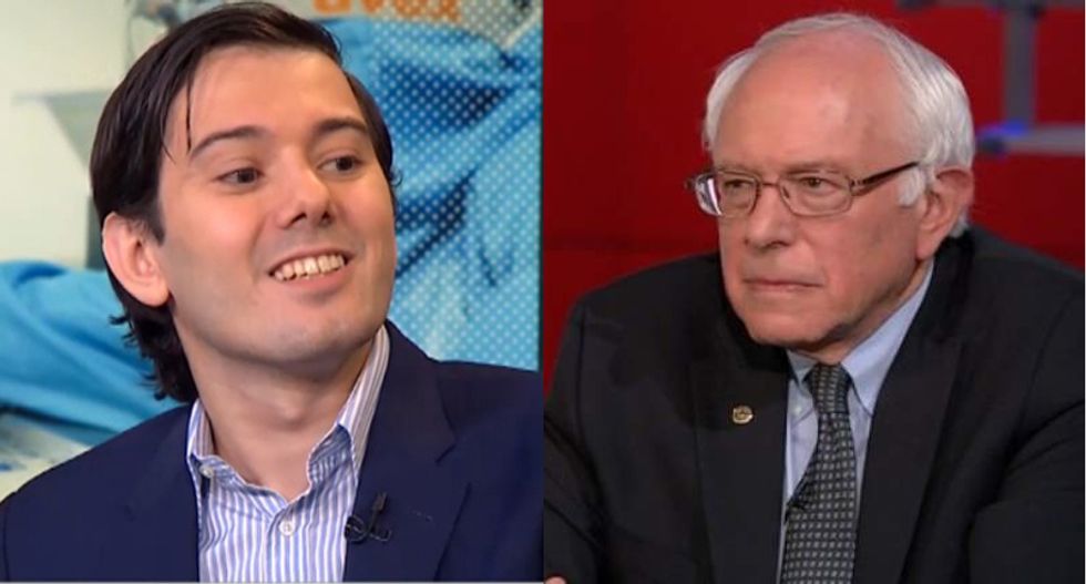 Bernie Sanders rejects donation from 'poster boy for drug company greed' Martin Shkreli