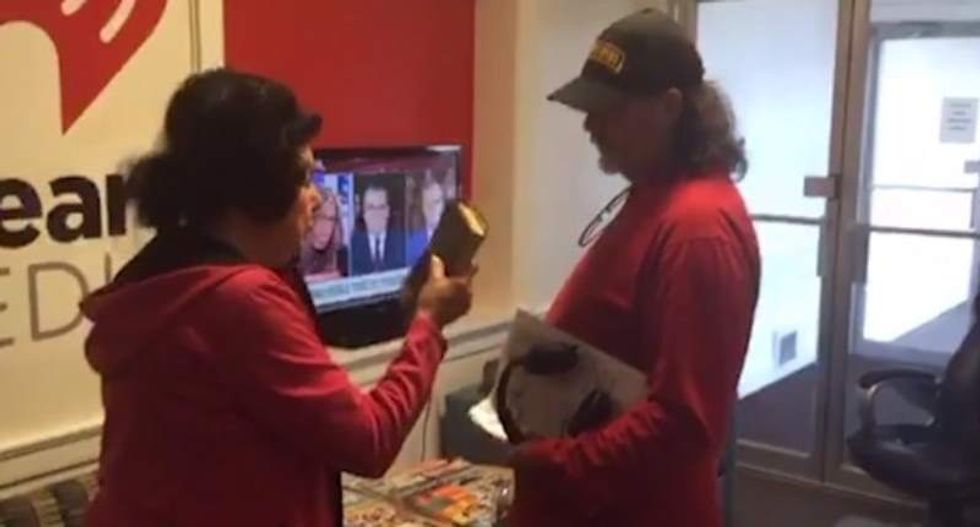 Toledo GOP 'priestess' freaks out and speaks in tongues after radio host calls her a 'false prophet'