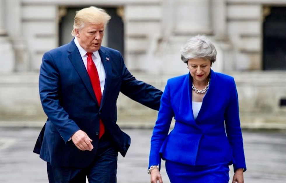 Trump hits out at Theresa May after leak of damning cables