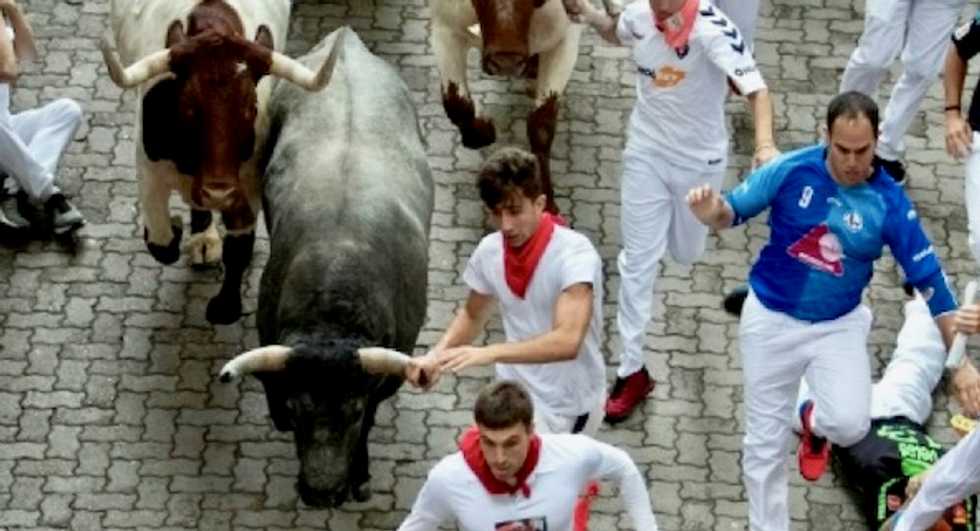 Briton, American injured in Spain's Pamplona bull run