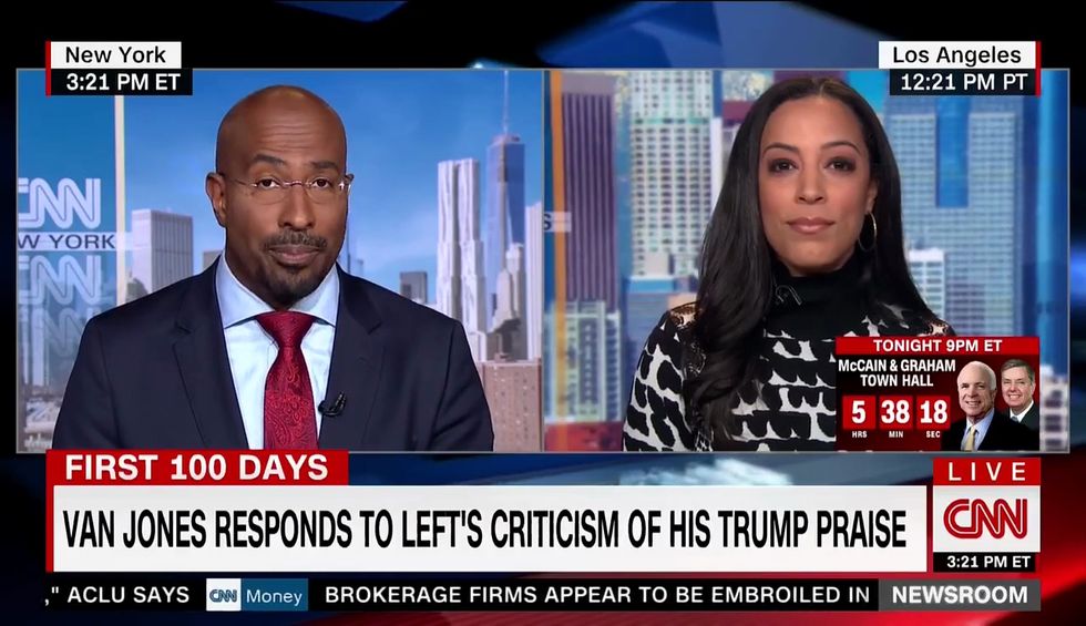Angela Rye confronts Van Jones over Trump's speech: 'I definitely don't think that this is presidential'