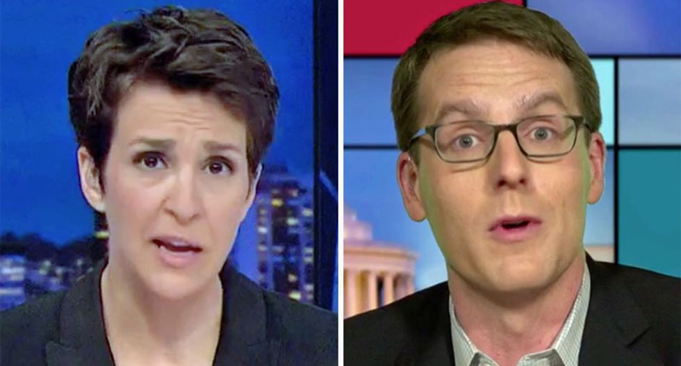 Maddow breaks down legal peril facing Trump for financial document lies: ‘This isn’t like lying about your hand size’