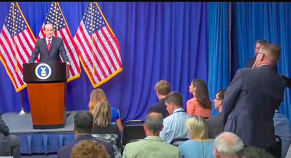 WATCH: Conservative network pushes Alex Acosta to blame Epstein plea deal on Robert Mueller