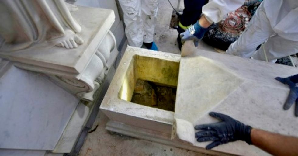 Vatican opens two burial chambers discovered under a trapdoor in hunt for princesses and missing teen
