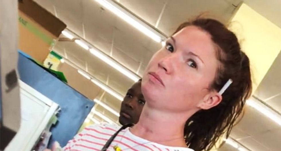 White woman has a racist meltdown after hearing someone speak Spanish: 'I hope Trump deports you!'