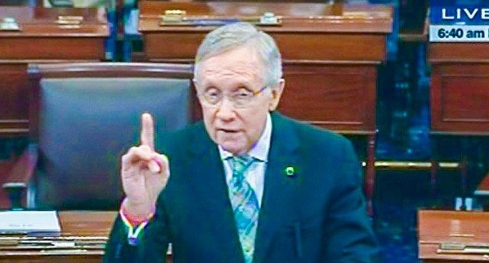 Harry Reid mocks Trump tax leaks: ‘Racist incompetent failure managed to lose a billion dollars’