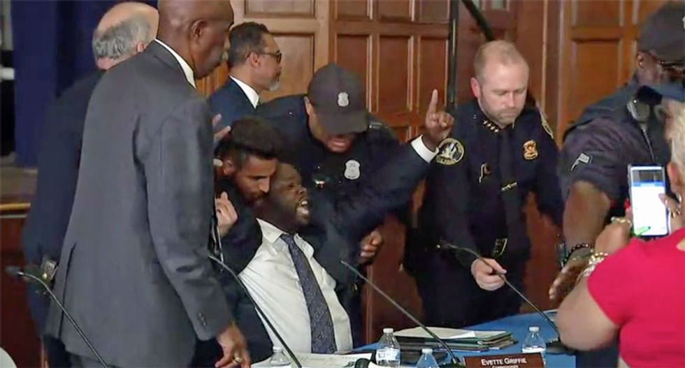 Detroit cops handcuffed black police commissioner for asking tough questions at public hearing