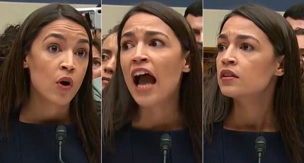 WATCH: Shocking moment as Alexandria Ocasio-Cortez's testimony at House hearing is interrupted when aide passes out