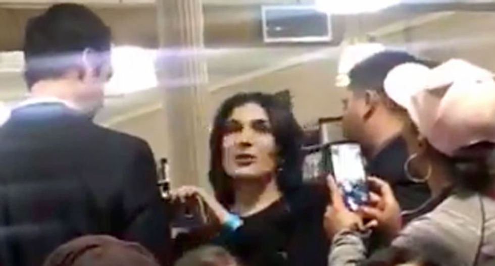 WATCH: Right-wing conspiracy theorist kicked out of Comey book signing after screaming he'll 'get locked up'