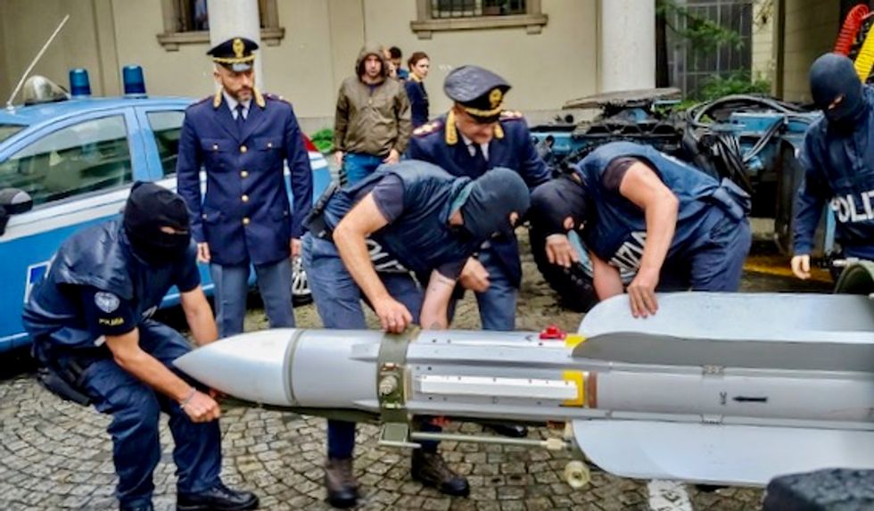 Italy seizes air-to-air missile along with neo-Nazi propaganda and Hitler memorabilia from far-right sympathizers