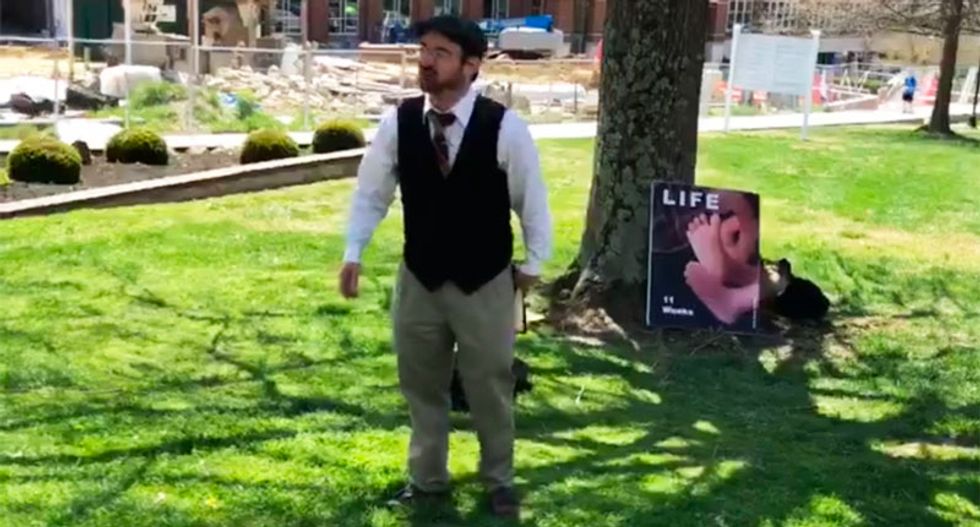 WATCH: Kentucky college students find a hilarious way to shut down a raving street preacher