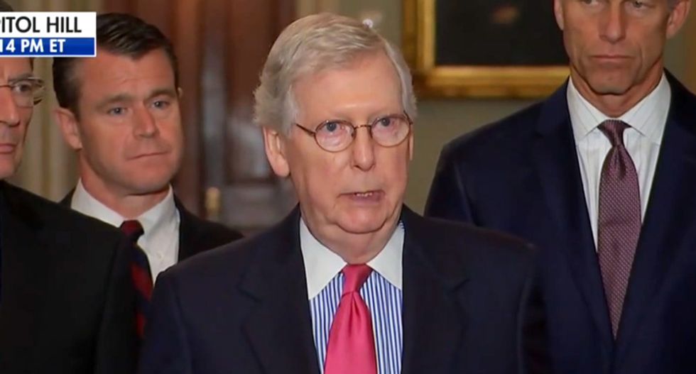 McConnell stumped after reporter asks if it's OK to tell his immigrant wife to 'go back to your country'