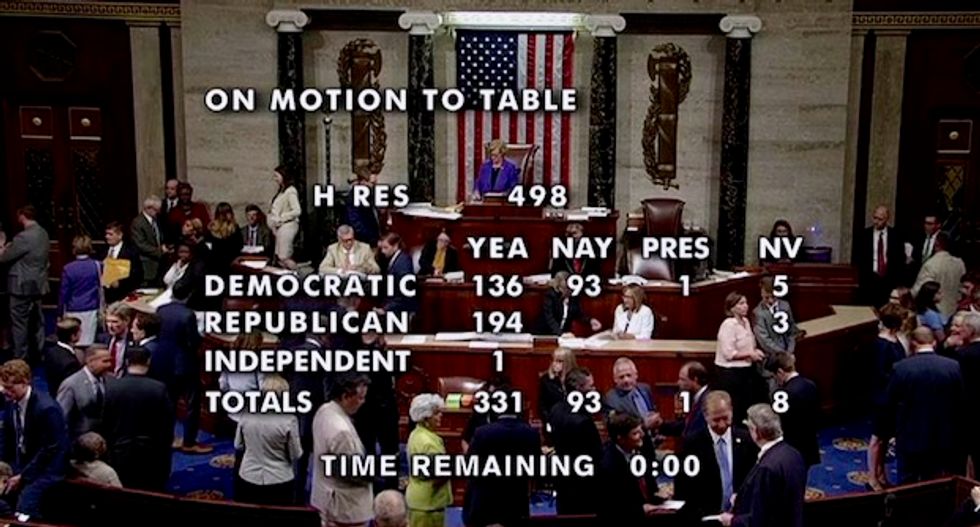 US House of Representatives kills attempt to impeach Trump