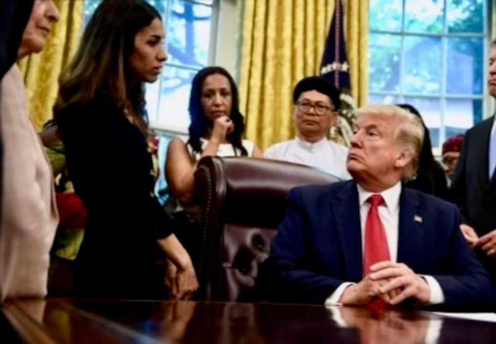 'You had the Nobel Prize?' Trump learns of Yazidi activist Murad