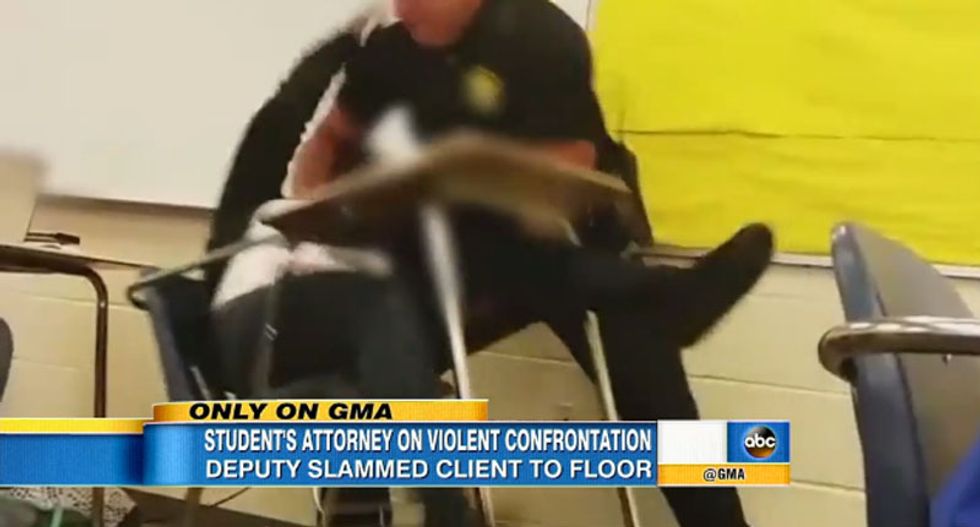 Black teen attacked by school cop has multiple injuries -- and is an orphan who recently lost her mother