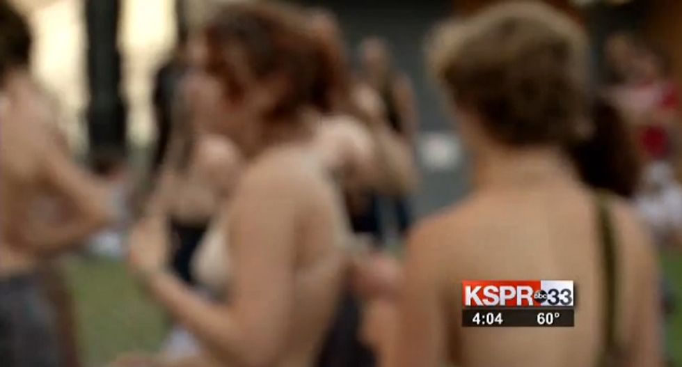 Topless protesters slap Missouri city with lawsuit over ‘decency’ ordinance criminalizing breastfeeding women