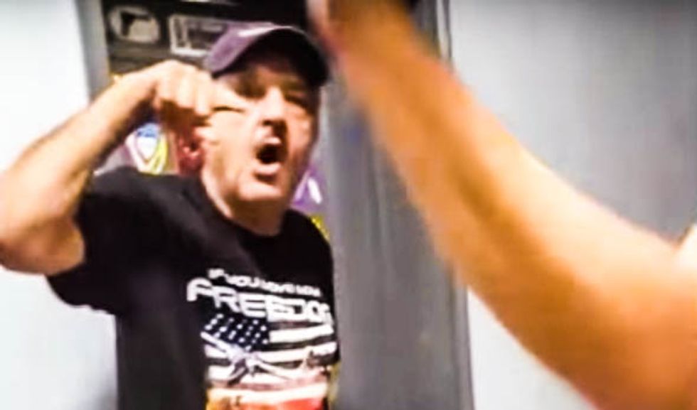 Infamous Confederacy-loving NY property manager arrested for stalking and harassing female resident